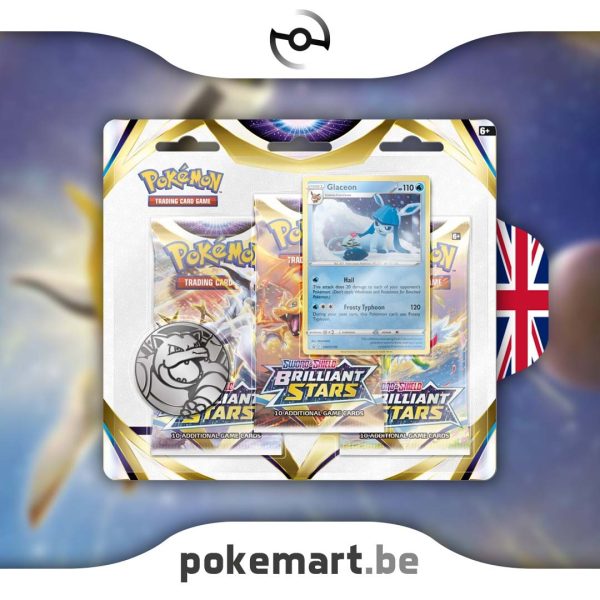 Pokémon Brilliant stars 3 booster blister glaceon pokemart.com