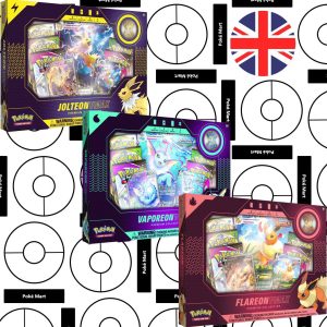 Jolteon Vaporeon Flareon Vmax Premium collection set pokemart.be