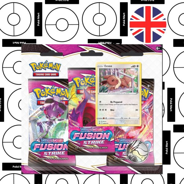 Pokémon Sword & Shield Fusion Strike 3-Pack Blister Eevee