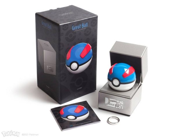 Pokémon Diecast Replica Great Ball manual ring and box pokemart.co.uk