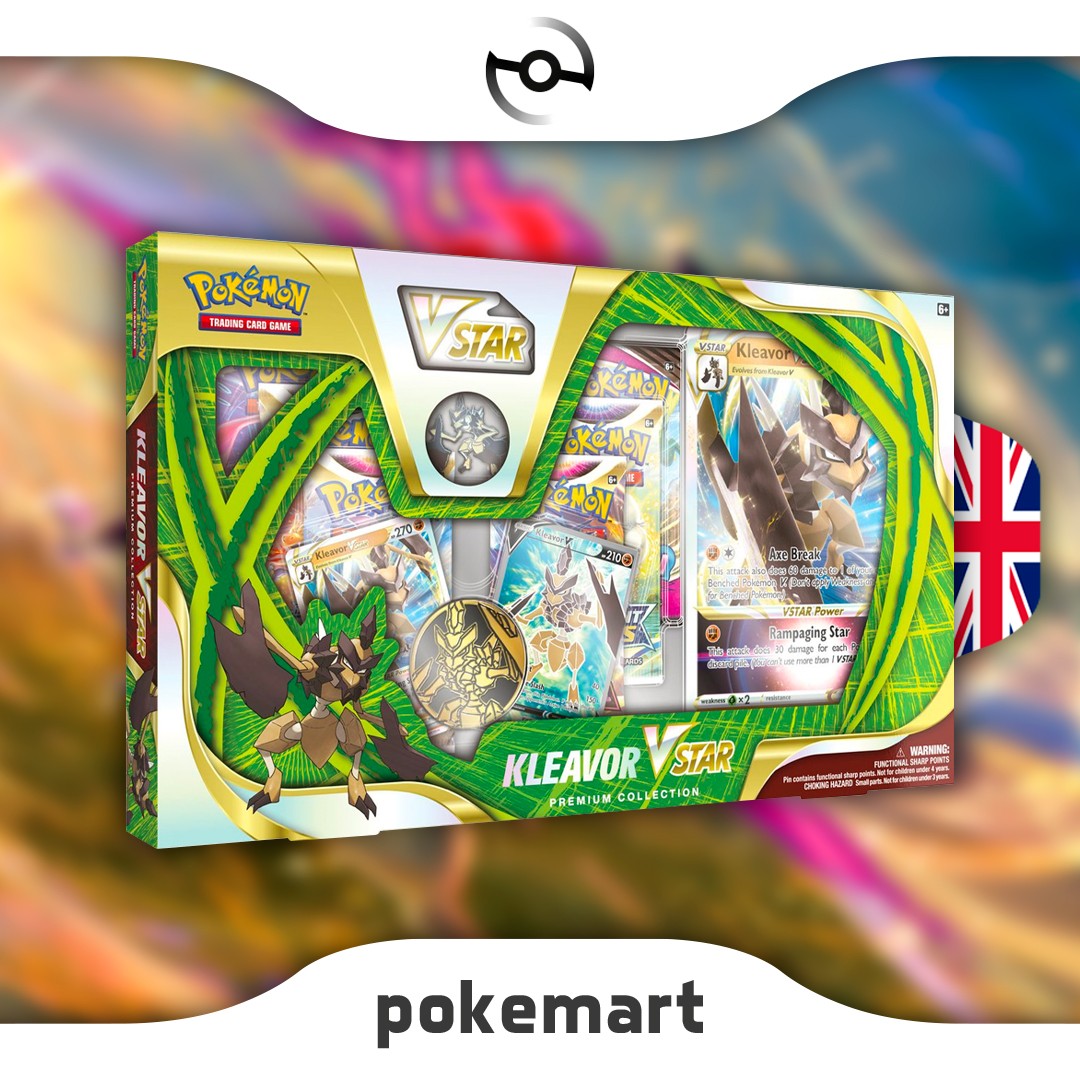 Pokémon TCG: Kleavor V Star Premium Collection Samlarkortspel au meilleur  prix - Comparez les offres de Jeux de cartes à collectionner sur leDénicheur