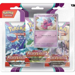 Pokemon Scarlet & violet Paldea Evolved 3-booster Blister Tinkatink pokemart