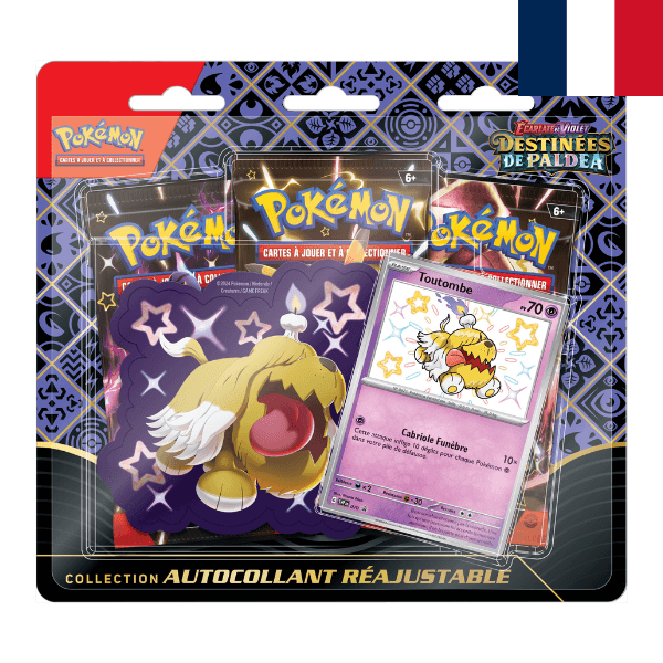 Pokémon JCC Écarlate et Violet - Destinées de Paldea Collection autocollant Réajustable Toutombe